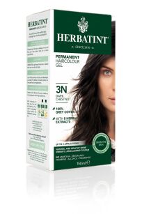 Farba do włosów Herbatint • trwała • 3N CIEMNY KASZTAN • seria NATURALNA