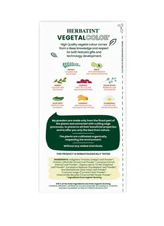 Farba do Włosów Herbatint Vegetal Color 100% Organic Moonlight Power- Intensywny Czarny - 2