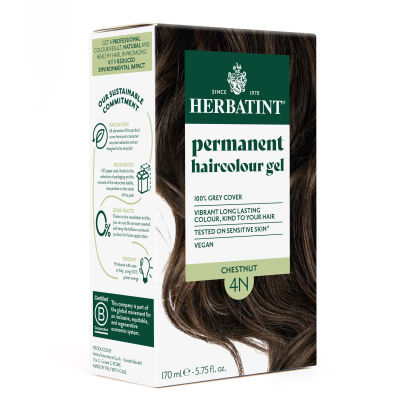 Farba do włosów Herbatint • trwała • 4N KASZTAN • seria NATURALNA