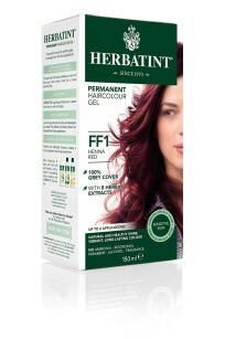 Farba do włosów Herbatint • trwała • FF1 CZERWIEŃ HENNY • seria MODNY BŁYSK